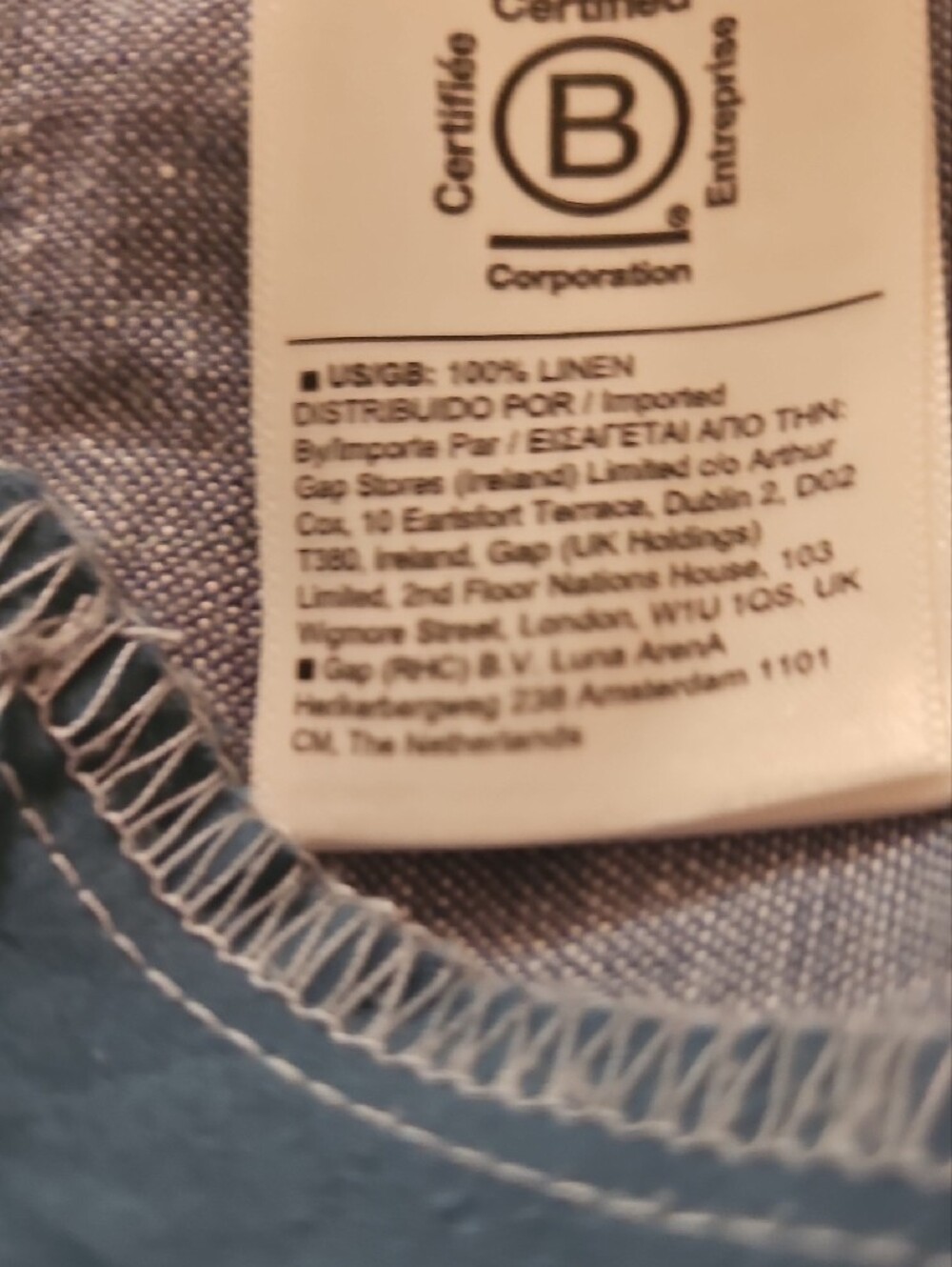 Athleta Women's Light Blue Drawstring 100% Linen Joggers Size 4 - Picture 12 of 13